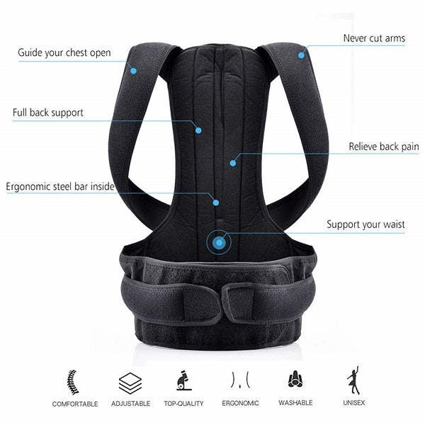 Back pain relief posture corrector belt - Large