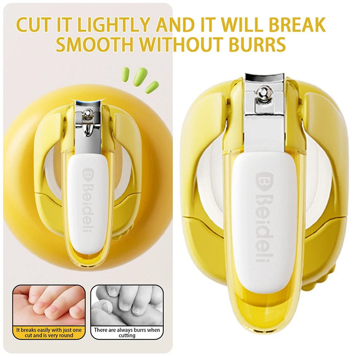 Baby Nail Cutter Manicure Pedicure Scissors Baby Nail Trimming Kit Nail Clipper With Light