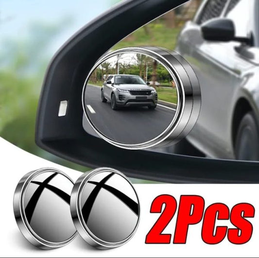 "2Pcs Car Blind Spot Mirrors – 360° Wide Angle Rear View Side Mirror with HD Glass"