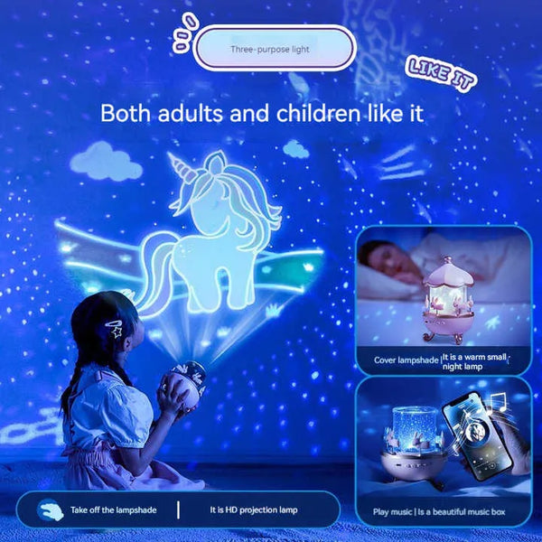 LED Night Light Projector Lamp – Starry Sky & Galaxy Effect for Kids & Home Décor