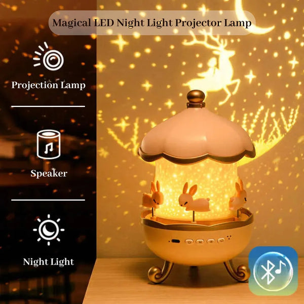 LED Night Light Projector Lamp – Starry Sky & Galaxy Effect for Kids & Home Décor
