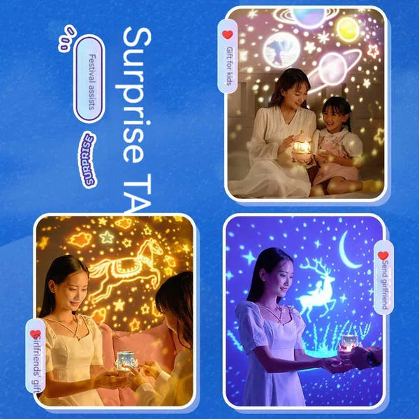 LED Night Light Projector Lamp – Starry Sky & Galaxy Effect for Kids & Home Décor