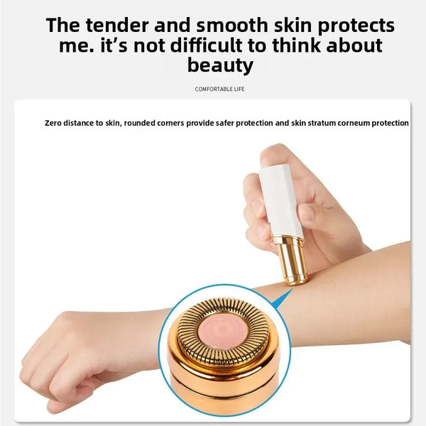 Mini Facial & Body Hair Remover for Women – Painless, Portable & Lipstick Design