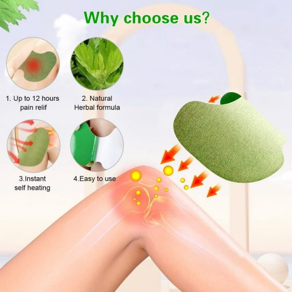"Chinese Herbal Pain Relief Patch – Heating Pad for Back, Neck & Joint Pain Therapy"