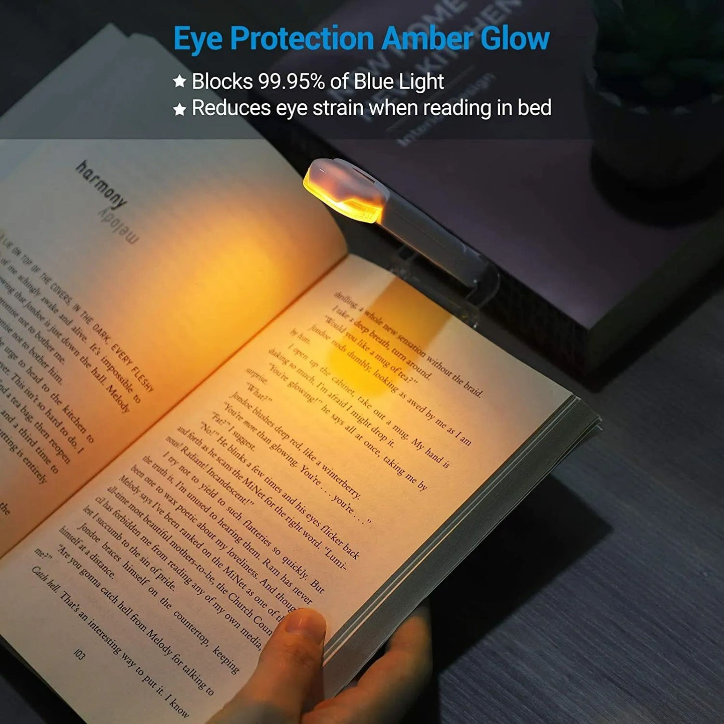 USD Charging Portable Clip Light Lamp Eye protection Mini LED Reading Light