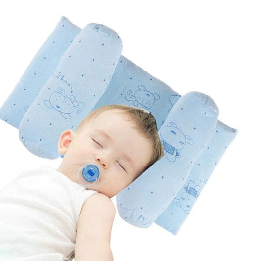 Baby Head Support Pillow - Anti-Flat Head Syndrome Cushion with Breathable Memory Foam, Portable Infant Sleep Positioner for Newborns, Adjustable Design