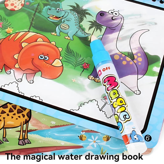 Pack of 2 Magic Water Colouring Book/Reusable, Magical, and Fun!
