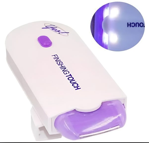 "Women’s Electric Hair Remover – Painless Facial & Body Shaver with LED Light | Safe, Gentle, Portable & Battery Operated Razor for Face, Arms, Legs & Underarms"