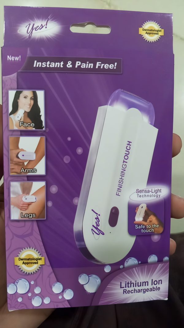 "Women’s Electric Hair Remover – Painless Facial & Body Shaver with LED Light | Safe, Gentle, Portable & Battery Operated Razor for Face, Arms, Legs & Underarms"