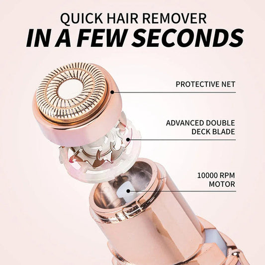 Mini Facial & Body Hair Remover for Women – Painless, Portable & Lipstick Design